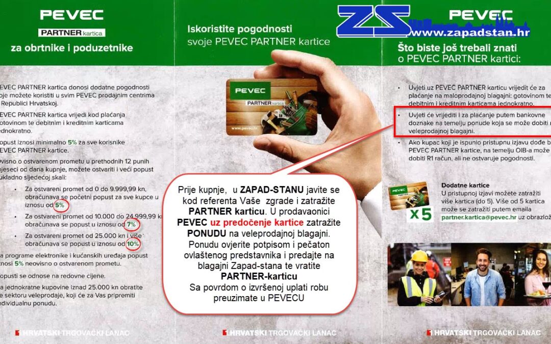 PEVEC-PARTNER kartica