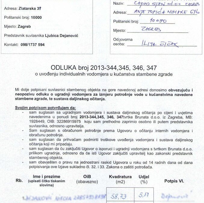 Potrošački kod (HRT1) 4.10.2014. Ugradnja vodomjera u Zlatarskoj ulici