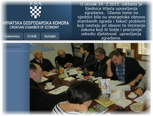 Sjednica Vijeća upravljanja zgradama pri HGK